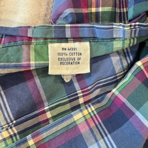Ralph Lauren Men's Multicolor Plaid Button Down Shirt - Picture 5 of 5